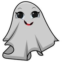 cute ghosts illustration design, flat ghosts element vector