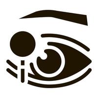 eyelid research icon Vector Glyph Illustration