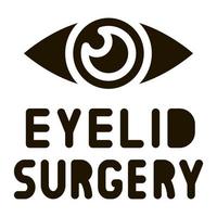 eyelid surgery icon Vector Glyph Illustration