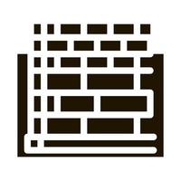 block foundation icon Vector Glyph Illustration