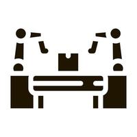 manufacturing automatic equipment icon Vector Glyph Illustration
