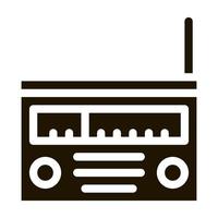 radio gadget icon Vector Glyph Illustration