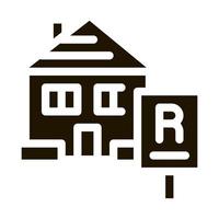 house rent icon Vector Glyph Illustration