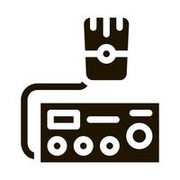 police radio icon Vector Glyph Illustration