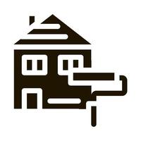 house painting icon Vector Glyph Illustration