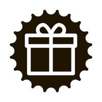 webshop gift icon Vector Glyph Illustration