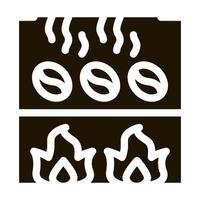 coffee beans with water icon Vector Glyph Illustration