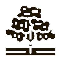 árbol de café icono vector glifo ilustración