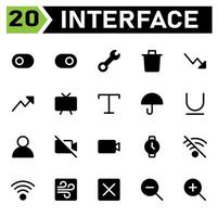 User interface icon set include bicycle, biking, cycling, transport, user interface, comments, chat, discussion, fire, extinguisher, emergency, life, buoy, saver, support, truck, transportation vector