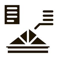 roof skeleton icon Vector Glyph Illustration