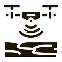 drone height sensor icon Vector Glyph Illustration