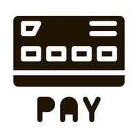 webshop payment card icon Vector Glyph Illustration