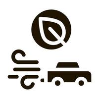 electro car speed icon Vector Glyph Illustration