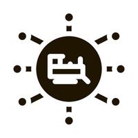 train direction icon Vector Glyph Illustration