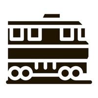 tren transporte icono vector glifo ilustración