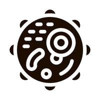 Microscopic Round Bacterium Vector Icon