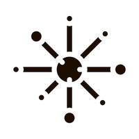Microscopic Bacterium Germ Vector Icon