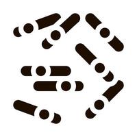 Microscopic Bacterium Sticks Vector Icon