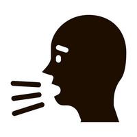 Character Man Sneezing Coughing Vector Sign Icon