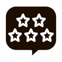 Five Stars In Text Box Frame Vector Icon