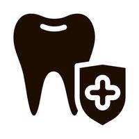 Dentist Stomatology Tooth Protection glyph icon vector