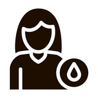 Frequent Urination Symptomp Pregnancy glyph icon vector