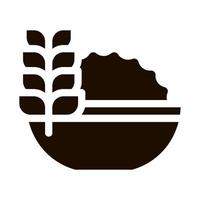 Healthy Food Wheat Spikelet Vector Icon