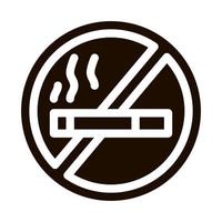 No Smoking Forbidden Sign Vector Icon