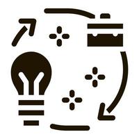 business idea circle arrows icon Vector Glyph Illustration