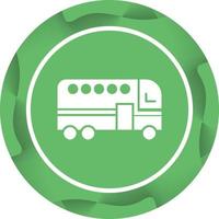 Beautiful Bus Vector Glyph Icon