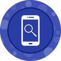 Unique Search Vector Glyph Icon
