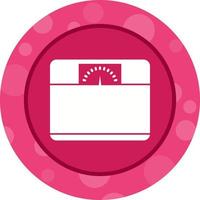 Unique Weighing Machine Vector Glyph Icon