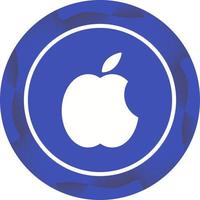 hermoso icono de glifo de vector de logotipo de apple