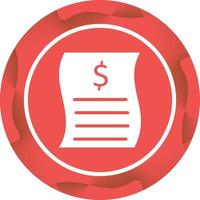 Beautiful Money report Vector Glyph icon