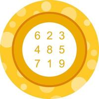 Beautiful Number Theory Glyph Vector Icon