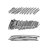 Tangled abstract scribble with hand drawn line. Doodle elements. Isolated sketch on white background. Vector illustration