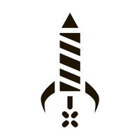 firework rocket icon Vector Glyph Illustration