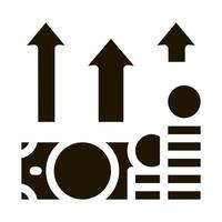 money growth arrows icon Vector Glyph Illustration