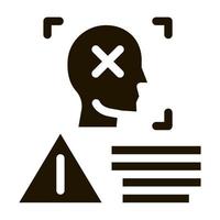 research human photo icon Vector Glyph Illustration