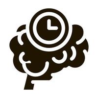 brain reaction time icon Vector Glyph Illustration