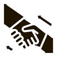 human handshake icon Vector Glyph Illustration