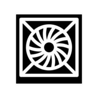 system fan computer component icon vector glyph illustration