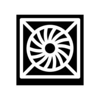 system fan computer component icon vector glyph illustration