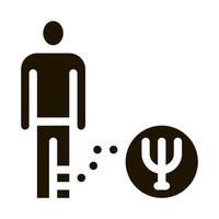 severity in form of psychological disorder in human icon Vector Glyph Illustration