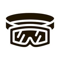 skier protective glasses icon Vector Glyph Illustration