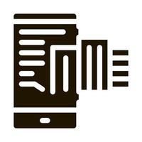 telephone mode of reality icon Vector Glyph Illustration