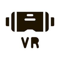 gafas de realidad virtual icono vector glifo ilustración
