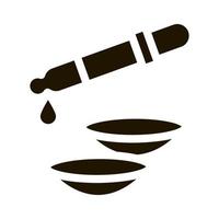 lens dropper liquid icon Vector Glyph Illustration