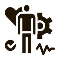 healthy medical person icon Vector Glyph Illustration