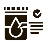 regular urine test in vitro icon Vector Glyph Illustration